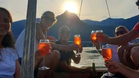 Cannero Riviera: Zonsondergang zeilen op Lago Maggiore