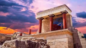 Au départ du port d'Héraklion : excursion à terre pour découvrir le palais de Knossos et ses merveilles