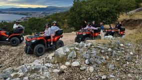 SPLIT : Visite guidée en quad à Gornja Podstrana et chevaux