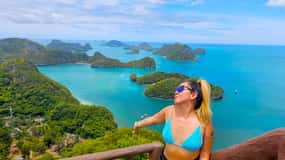Koh Pha Ngan : Excursion d'une journée à Ang Thong avec kayak, plongée en apnée et déjeuner