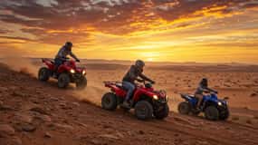Marrakech: Quad y paseo en camello por el desierto de Agafay con cena