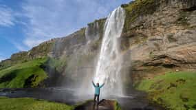 Från Reykjavík: Sydkusten, vattenfall och glaciärvandring