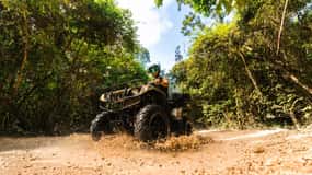 Cancún: ATV Wild Pass con tirolinas, cenote y servicio de recogida del hotel