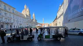 Rom: Imperial City Tour Imperial stadsvandring med golfbil med valfri transfer