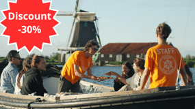 Zaanse Schans: Privat cruise + guide + inkludert mat og drikke