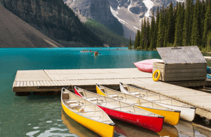 From Canmore/ Banff: Sunrise Moraine Lake and Lake Louise