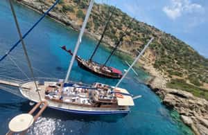 image n.4 of Sunset Dinner Cruise: Swim Stop, Drinks & Onboard Dining activity in Athens, uploaded by supplier