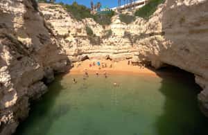 image n.3 of Armação de Pêra: 2-Hour Wild Beaches and Caves Kayak Tour activity in Porches, uploaded by supplier