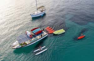 image n.3 of Ibiza by Sea: Coves, Caves, Water Sports & Open Bar activity in Sant Josep de sa Talaia, uploaded by supplier
