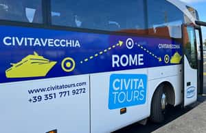 3. fotó – Róma: Fiumicino repülőtér és Civitavecchia kikötő között busszal történő transzfer – program helye: Civitavecchia, feltöltötte a programszervező