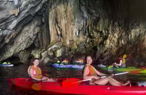image n.3 of Amalfi: Kayak-Snorkel to Pandora Cave, Hidden Beach & Drinks activity in Ravello, uploaded by supplier