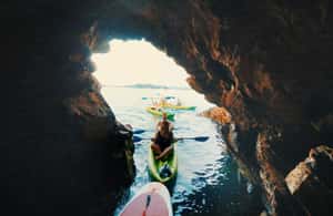 imagen n.º 4 de Skiathos: Excursión guiada en kayak de mar con parada para nadar actividad en Ciudad de Skiathos, subida por el proveedor