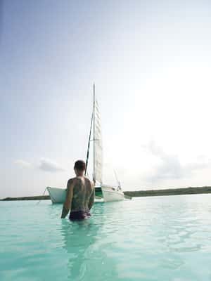 afbeelding n.2 van Catamaran Zeilervaring bij Bacalar Lagoon. activiteit in Bacalar, geüpload door aanbieder
