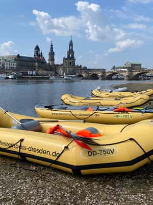 billede nr.2 af aktiviteten Dresden: Bådtur i gummibåd Pillnitz – DD Loschwitz (Blaues Wunder) i Dresden, uploadet af udbyder