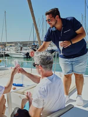 image n.2 of Heraklion: Sunset Catamaran to Dia with Prosecco & Snacks activity in Heraklion, uploaded by supplier