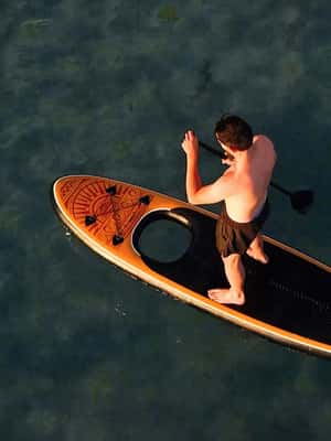 afbeelding n.2 van Transparante Stand Up Paddle Verhuur (tweezitter) activiteit in Antibes, geüpload door aanbieder