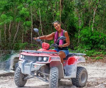 cozumel: Aventura em quadriciclo com cavernas e ruínas com traslado