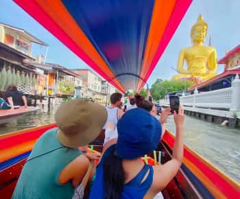 Bangkokissa: Bangkok: Longtail Boat Canal Cruise