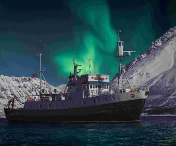 Da Tromsø: Crociera con l'aurora boreale su un'accogliente imbarcazione d'epoca