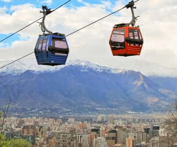 Santiago: 1-Tages-Ticket für Hop-On-Hop-Off-Bus und Seilbahn