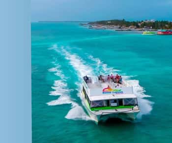 Tikal: Transfer van Tikal Guatemala naar Caye Caulker Belize Bus + Veerboot