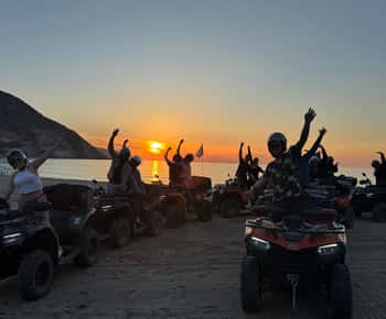 Crete: Sunset or Morning Quad with Local Products Tasting