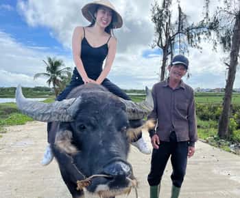 Funny day Biking, Farming, Buffalo riding and Basket boat
