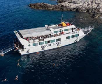 Favignana y Levanzo. Minicrucero con almuerzo y parada para bañarse.