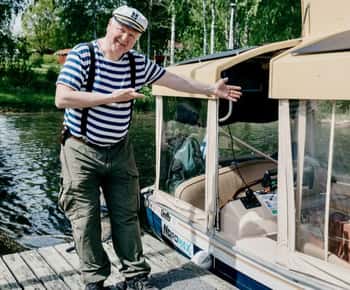 Geschichtstour auf dem Saimaa-See mit Ecoboat in Puumala