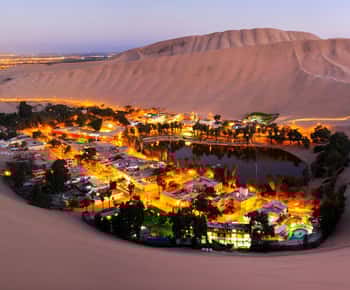 Ballestas-Huacachina oasis and overflight in Nasca from Lima