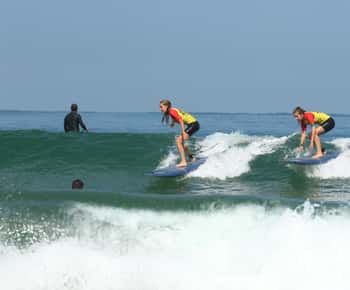 Biarritz : Szörfleckék a Côte des Basques strandon