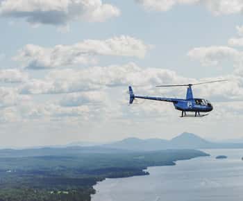 Magog : visite guidée en hélicoptère