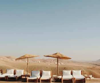 Marraquexe: passeio de camelo no deserto de Agafay, piscina, jantar e espetáculo de fogo
