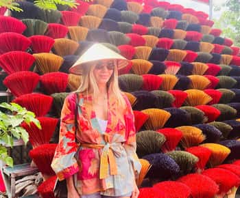Hanoi: Incense Village, Conical Hat & Lacquer Artisan Tour