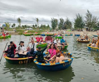 Hoi An: Båttur med kurvbåt i kokosnøttskogen