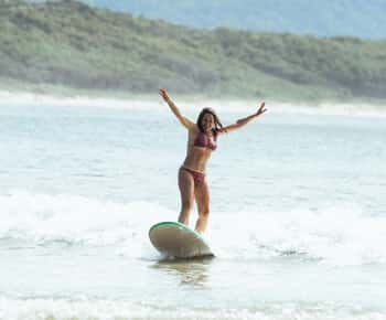 Aula de surf com Sea Wolf
