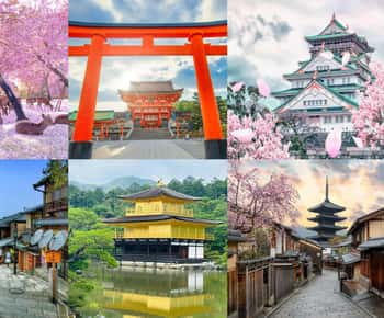 Kyoto/Nara/Osaka: Individuelle Tour mit den Highlights und Abholung vom Hotel