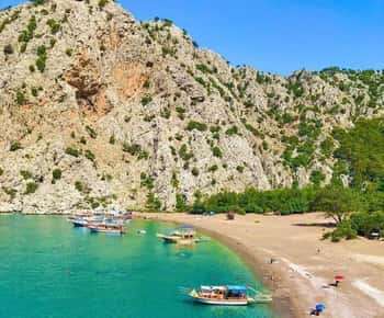 Kemer Porto Genoese-Sazak Buchten Bootsfahrt mit Schlammbädern