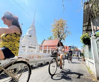 Bangkok: Bike and Longtail Boat Tour with Lunch
