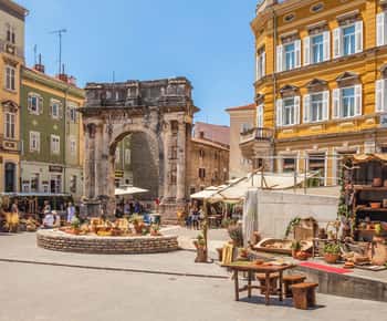 Van Zagreb naar Istrië: Privé dagtrip naar Pula en Rovinj