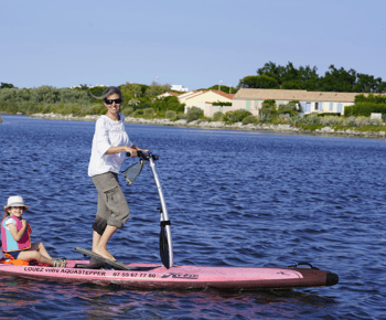 Gruissan: aquastepper rental (a mix of paddleboarding and stepper)