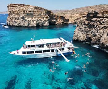 Ab Sliema: Comino, Kristall-Lagune und Blaue-Lagune-Kreuzfahrt