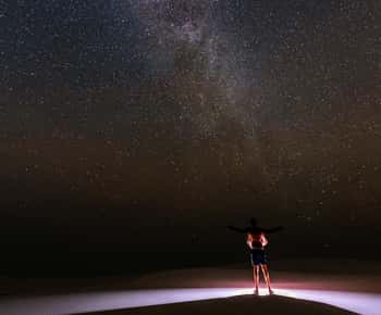 Star gazing in Lençóis Maranhenses