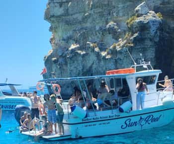 Malta: Crociera e gita in barca privata alla Laguna Blu, Comino e Gozo