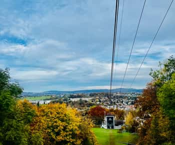 KOSTENLOSES FOTO in Zürich Spaziergang Seilbahn Panoramablick auf den Zürichsee
