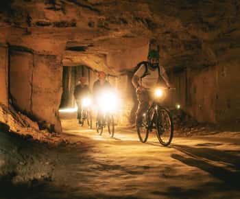 Valkenburg: Cave Biking Underground Bike Tour