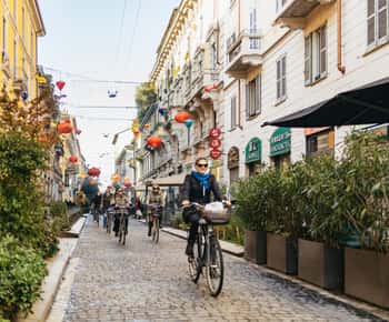 Milão: Tour guiado de bicicleta pelas joias escondidas ENG & NL