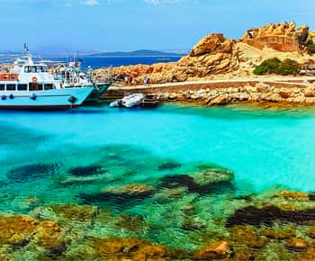Von Palau aus: La Maddalena Archipelago Tagestour mit dem Boot