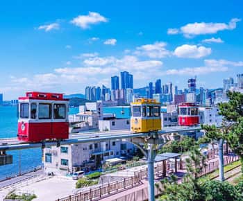 Ingresso para o trem Blue Line Park Sky Capsule