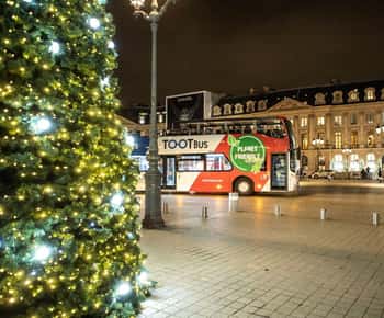 Paryż: Świąteczna wycieczka autobusowa Tootbus Open-Top